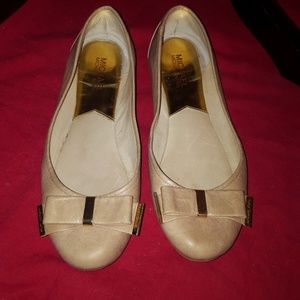 Michael Kors Blush Leather Ballet Flats